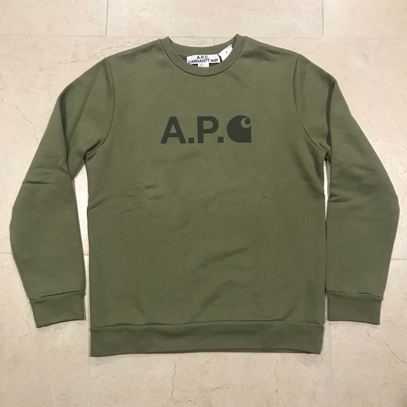 A.P.C. x Carhartt Wip Work In Progress Ice Crewneck Sweatshirt - Picture 2 of 9